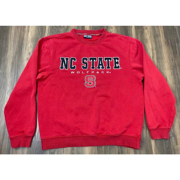 VTG Y2K Colosseum Athletics NCSU NC State Wolfpack stitched crewneck pullover M - Picture 1 of 4